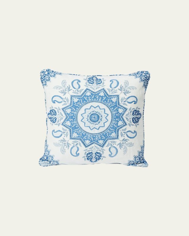 Montecito Medallion Pillow, 20"Sq.